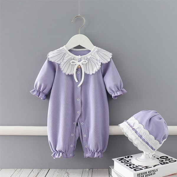 rompers wholesale spring baby girl romper shell collar purple long sleeve one piece jumpsuit +cap born clothes pajama e9122 1sk3, Blue
rompers wholesale spring baby girl romper shell collar purple long sleeve one piece jumpsuit +cap born clothes pajama e9122 1sk3, Blue
