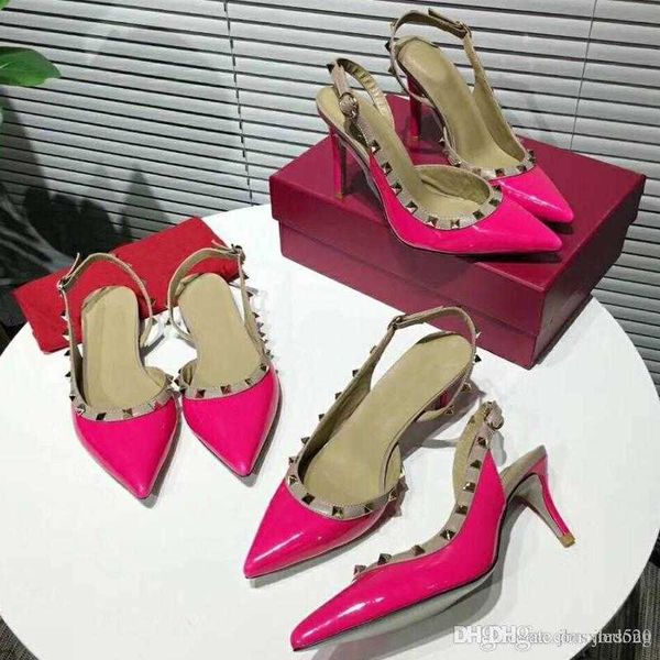 designer slingback pumps sandals rivet pattern 100% leather high heeled shoes banquet party beach wedding pointed stiletto heels large, Black
designer slingback pumps sandals rivet pattern 100% leather high heeled shoes banquet party beach wedding pointed stiletto heels large, Black