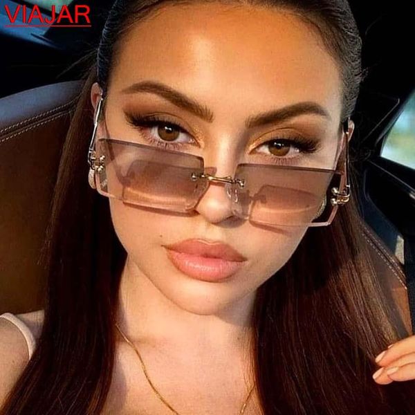 sunglasses rimless rectangle women's 2021 brown tinted lens sun glasses women men fashion square shades eyewear, White;black
sunglasses rimless rectangle women's 2021 brown tinted lens sun glasses women men fashion square shades eyewear, White;black