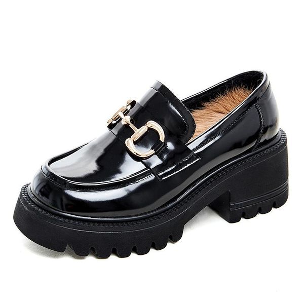 boots women's autumn winter platform loafers women cow leather round toe metal chain slip on casual ladies patent shoes, Black
boots women's autumn winter platform loafers women cow leather round toe metal chain slip on casual ladies patent shoes, Black
