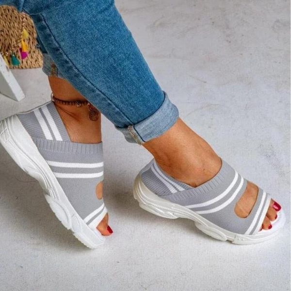 sandals summer style flying woven women's wedges ladies sports casual mesh walking running shoes, Black
sandals summer style flying woven women's wedges ladies sports casual mesh walking running shoes, Black