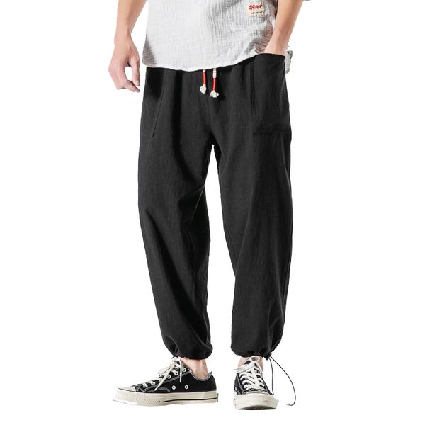 men's pants autumn fashion hip hop streetwear loose casual pant male cotton linen harem trousers jogger sweatpants fxt3, Black
men's pants autumn fashion hip hop streetwear loose casual pant male cotton linen harem trousers jogger sweatpants fxt3, Black