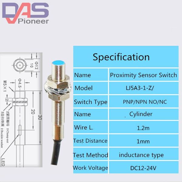 smart home control cylinder inductive proximity sensor switch lj5a3-1-z/bx/ax/by/ay/ex 3/2-wire pnp/npn no nc dc6~36v m5 1mm
smart home control cylinder inductive proximity sensor switch lj5a3-1-z/bx/ax/by/ay/ex 3/2-wire pnp/npn no nc dc6~36v m5 1mm