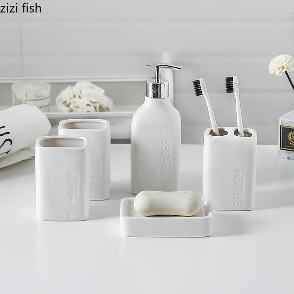 bath accessory set 5pcs/set white ceramics bathroom accessories soap dispenser/toothbrush holder/tumbler/soap dish products wash
bath accessory set 5pcs/set white ceramics bathroom accessories soap dispenser/toothbrush holder/tumbler/soap dish products wash