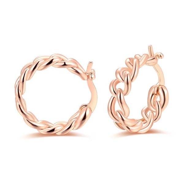 hoop & huggie copper cuban chain round stud earring braided style c shape rose gold plated earrings for women wedding jewelry gift, Golden;silver
hoop & huggie copper cuban chain round stud earring braided style c shape rose gold plated earrings for women wedding jewelry gift, Golden;silver