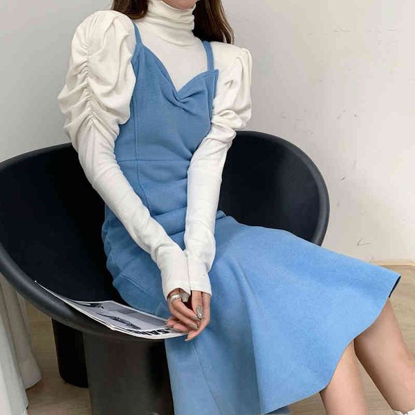 dresses spring trumpet women french retro mermaid sets turtleneck gentle elegant long chic female fashion, Black;gray
dresses spring trumpet women french retro mermaid sets turtleneck gentle elegant long chic female fashion, Black;gray