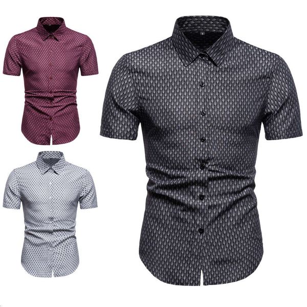 shirts2020 summer large short printed men's european half sleeve shirt ys075, White;black
shirts2020 summer large short printed men's european half sleeve shirt ys075, White;black