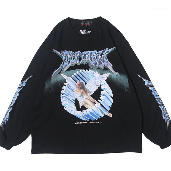 men's t-shirts men digital printing t shirt couple hip hop loose harajuku tees woman pure cotton long-sleeve streetwear spring and autu, White;black
men's t-shirts men digital printing t shirt couple hip hop loose harajuku tees woman pure cotton long-sleeve streetwear spring and autu, White;black