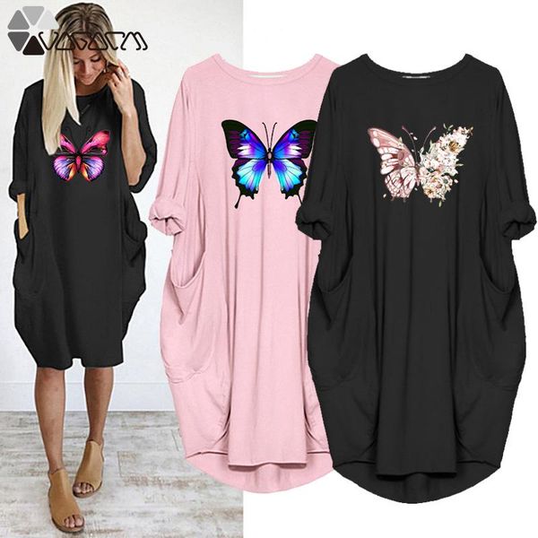 casual dresses summer dress women butterfly print with pocket long sleeve o neck party club beach vintage vestidos streetwear, Black;gray
casual dresses summer dress women butterfly print with pocket long sleeve o neck party club beach vintage vestidos streetwear, Black;gray