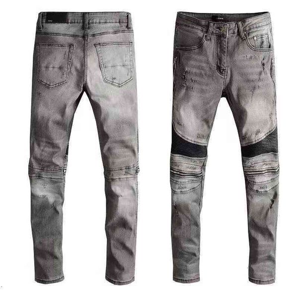 brand new autumn am gaojiechao punk smoke grey jeans men's slim little leg motorcycle pants, Blue
brand new autumn am gaojiechao punk smoke grey jeans men's slim little leg motorcycle pants, Blue