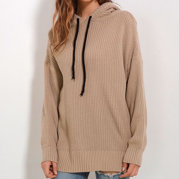 fashion sweater fine woolen fall 2021 hooded pullover women's t-shirt medium length, White;black
fashion sweater fine woolen fall 2021 hooded pullover women's t-shirt medium length, White;black