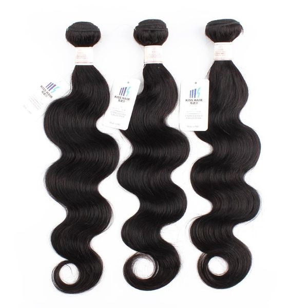 human hair bulks kisshair natural color body wave 3 bundles 10-28 inches non remy weaves, Black
human hair bulks kisshair natural color body wave 3 bundles 10-28 inches non remy weaves, Black