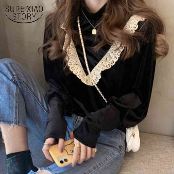 office lady elegant long sleeve pullover shirts autumn fashion velour women blouse with lace solid female clothing 12494 210415, White
office lady elegant long sleeve pullover shirts autumn fashion velour women blouse with lace solid female clothing 12494 210415, White