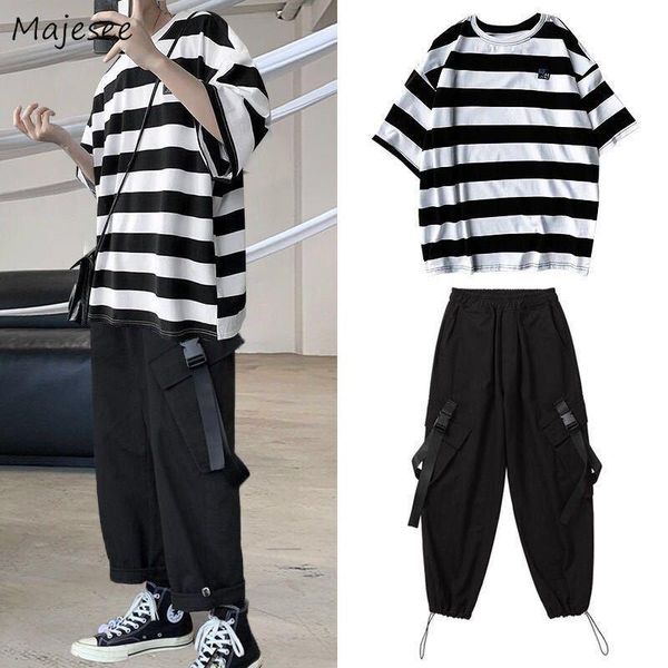 men's tracksuits men sets striped ankle-length trousers plus size 3xl summer korean hip-hop chic leisure fashion loose safari-style tee, Gray
men's tracksuits men sets striped ankle-length trousers plus size 3xl summer korean hip-hop chic leisure fashion loose safari-style tee, Gray