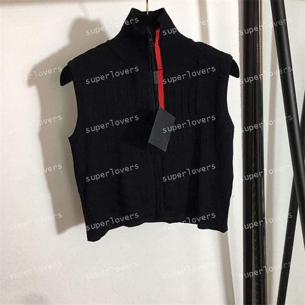 embroidered letters tank vest red label rubber stand collar womens fashion sleeveless knit tanks black white knits vests
embroidered letters tank vest red label rubber stand collar womens fashion sleeveless knit tanks black white knits vests
