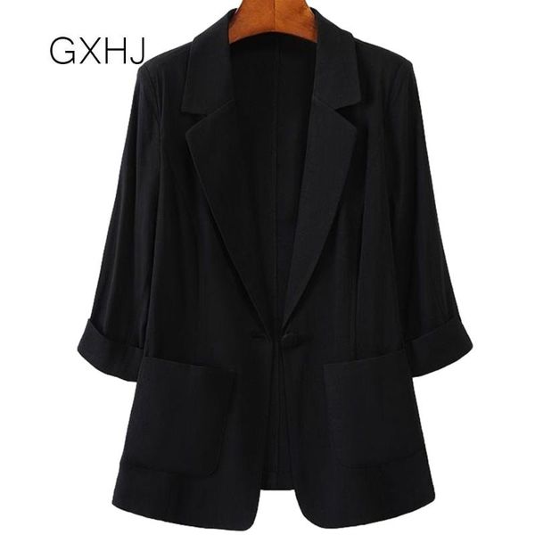summer thin casual women suit coat female korean plus size seven-quarter sleeve sun protection clothing lhj099 women's suits & blazers, White;black
summer thin casual women suit coat female korean plus size seven-quarter sleeve sun protection clothing lhj099 women's suits & blazers, White;black
