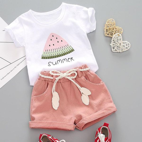 clothing sets 2 pcs kids' summer watermelon print lovely t shirt and trousers comfortable clothes, White
clothing sets 2 pcs kids' summer watermelon print lovely t shirt and trousers comfortable clothes, White