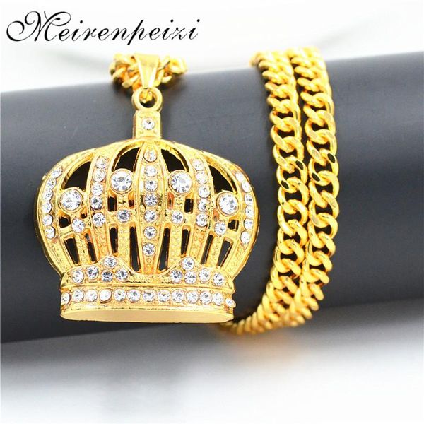 hip hop solid water shining stone crown head necklace alloy pendant accessories elegant decoration personality necklaces, Silver
hip hop solid water shining stone crown head necklace alloy pendant accessories elegant decoration personality necklaces, Silver