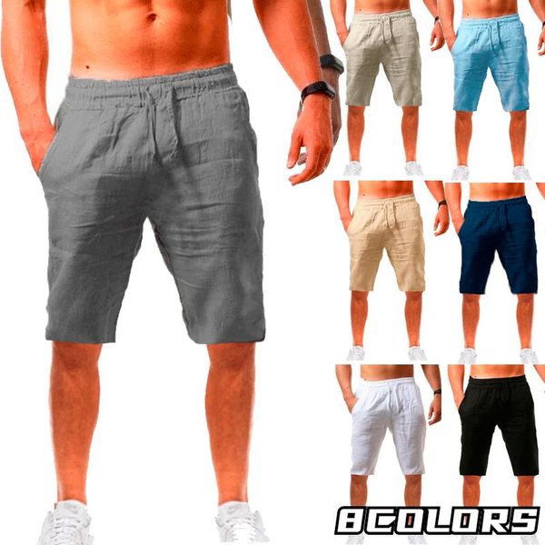 summer 8-color men's casual sports cotton and linen comfortable fashion shorts jogging pants, White;black
summer 8-color men's casual sports cotton and linen comfortable fashion shorts jogging pants, White;black