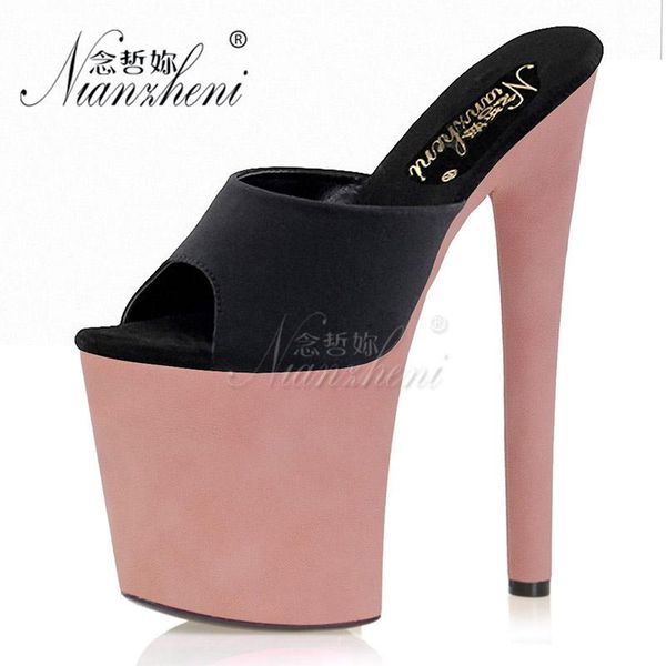 elegant shallow thick platform heels small size women slippers 8 inches all match super high heeled shoes 20cm leather pad sexy, Black
elegant shallow thick platform heels small size women slippers 8 inches all match super high heeled shoes 20cm leather pad sexy, Black