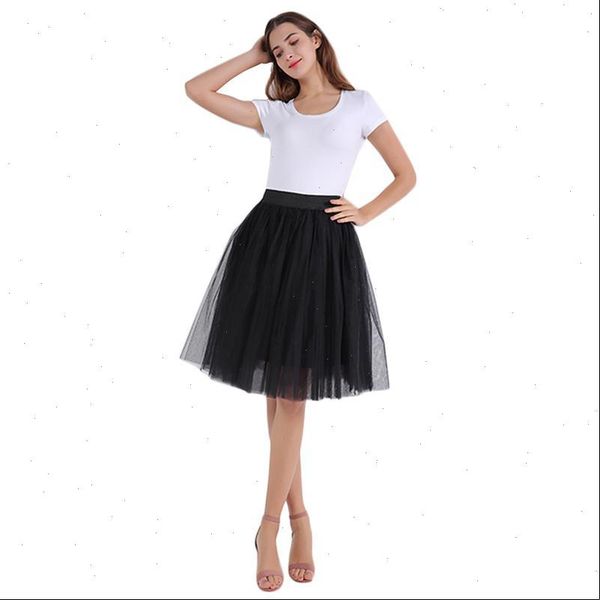 women womens skirts 7layer midi tulle tutu skirt fashion elastic high waist princess pleated lolita petticoat dance jupe falda, Black
women womens skirts 7layer midi tulle tutu skirt fashion elastic high waist princess pleated lolita petticoat dance jupe falda, Black