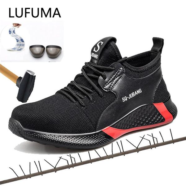 boots breathable safety shoes men summer lightweight work steel toe puncture-proof sneakers indestructible, Black
boots breathable safety shoes men summer lightweight work steel toe puncture-proof sneakers indestructible, Black