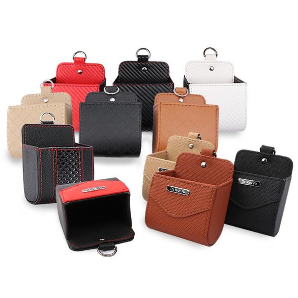 car organizer super-fibre leather mobile phone holder storage bag auto vent outlet trash box automobile hanging styling
car organizer super-fibre leather mobile phone holder storage bag auto vent outlet trash box automobile hanging styling