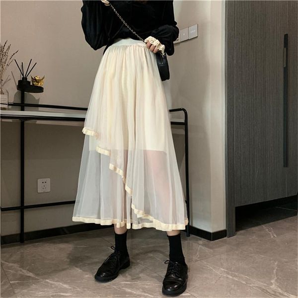 skirts limiguyue irregular women pleated mesh skirt 3 layer long cake fairy solid fashion chic casual high waist faldas k624, Black
skirts limiguyue irregular women pleated mesh skirt 3 layer long cake fairy solid fashion chic casual high waist faldas k624, Black