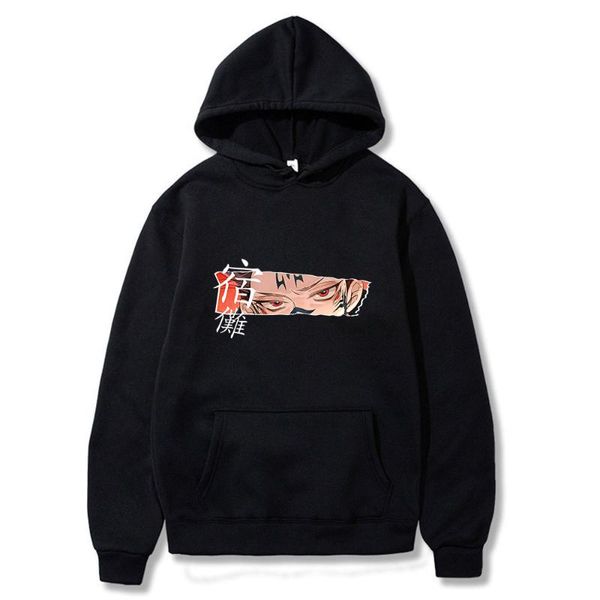 men's hoodies & sweatshirts jujutsu kaisen wears comfortable fashion couple oversize daily oversized cotton streetwear four, Black 
men's hoodies & sweatshirts jujutsu kaisen wears comfortable fashion couple oversize daily oversized cotton streetwear four, Black