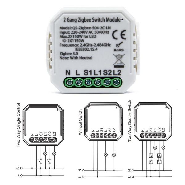 smart home control tuya zigbee switch module intelligent household converted no/with neutral wireless light tool for alexa
smart home control tuya zigbee switch module intelligent household converted no/with neutral wireless light tool for alexa