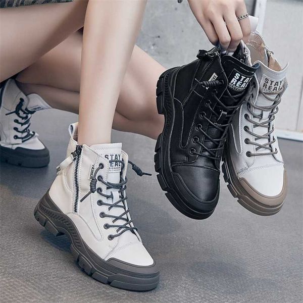 genuine leather boots for women heels ankle boots female chunky shoes woman flats platform heels women's shoes rubber sole 211103, Black
genuine leather boots for women heels ankle boots female chunky shoes woman flats platform heels women's shoes rubber sole 211103, Black