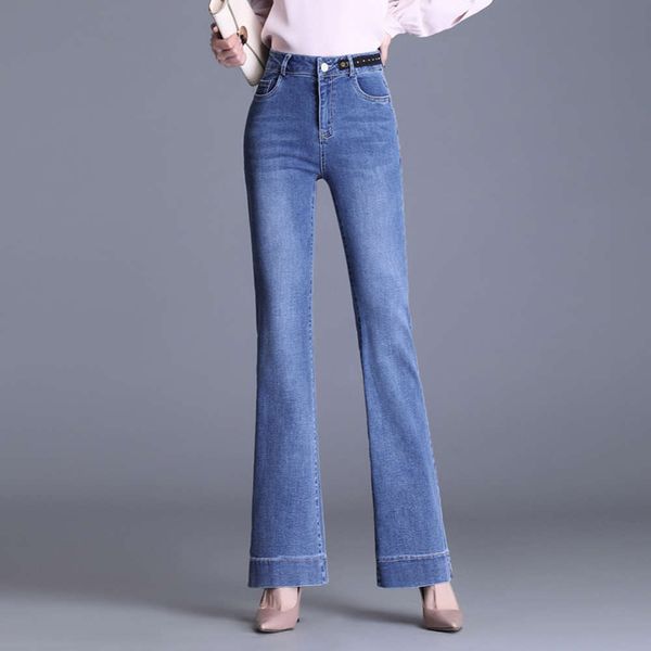 denim micro flared pants women's spring and autumn loose high waist trendy vertical split, Blue
denim micro flared pants women's spring and autumn loose high waist trendy vertical split, Blue