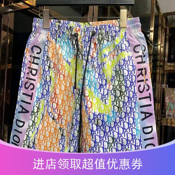 new 2021 summer fashion brand d letter jacquard color matching beach pants men's and women's bergdio shorts, White;black
new 2021 summer fashion brand d letter jacquard color matching beach pants men's and women's bergdio shorts, White;black