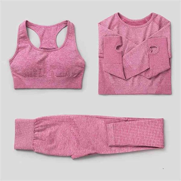 2pcs/3pcs women's tracksuit seamless yoga set gym fitness clothing sportswear female workout leggings bra sport clothes 210802, Gray
2pcs/3pcs women's tracksuit seamless yoga set gym fitness clothing sportswear female workout leggings bra sport clothes 210802, Gray