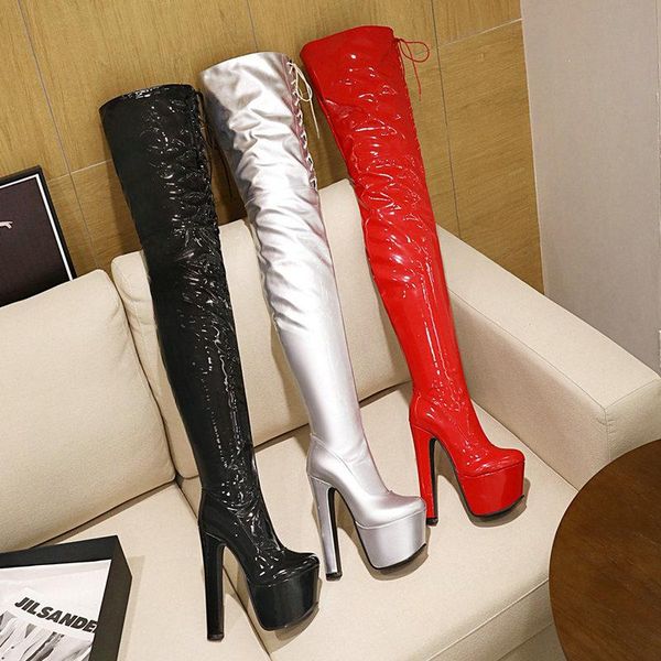 boots 2021 over the knee women thigh height ultra-long patent leather autumn winter lady fashion zip high heels, Black
boots 2021 over the knee women thigh height ultra-long patent leather autumn winter lady fashion zip high heels, Black