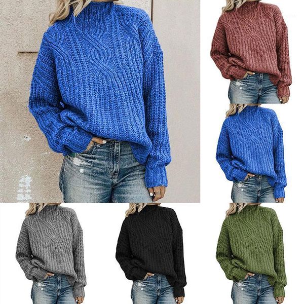 women's sweaters 2021 turtleneck for women autumn winter pullovers casual twist warm knitted female oversized sweater, White;black 
women's sweaters 2021 turtleneck for women autumn winter pullovers casual twist warm knitted female oversized sweater, White;black