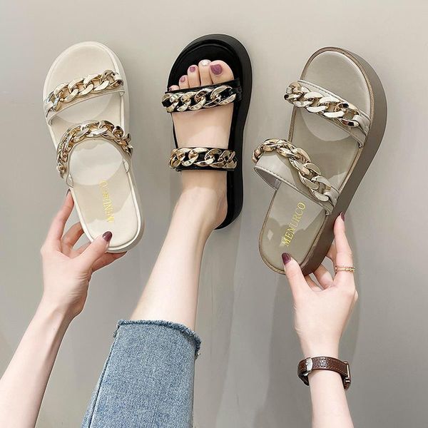 slippers house platform med female shoes slides 2021 summer flat soft scandals rome basic pu rubber ladies' slipe, Black
slippers house platform med female shoes slides 2021 summer flat soft scandals rome basic pu rubber ladies' slipe, Black