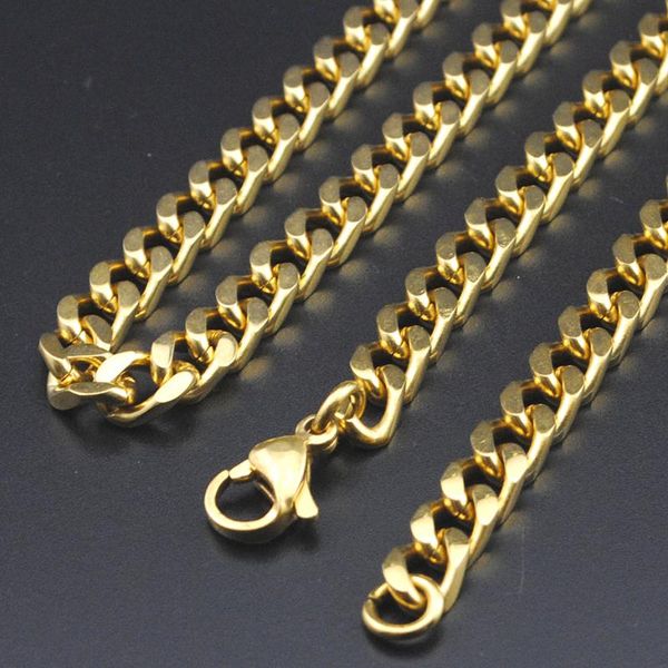 5mm,35-90cm, gold color chain necklace for men women stainless steel wholesale long hn062 chains, Silver
5mm,35-90cm, gold color chain necklace for men women stainless steel wholesale long hn062 chains, Silver