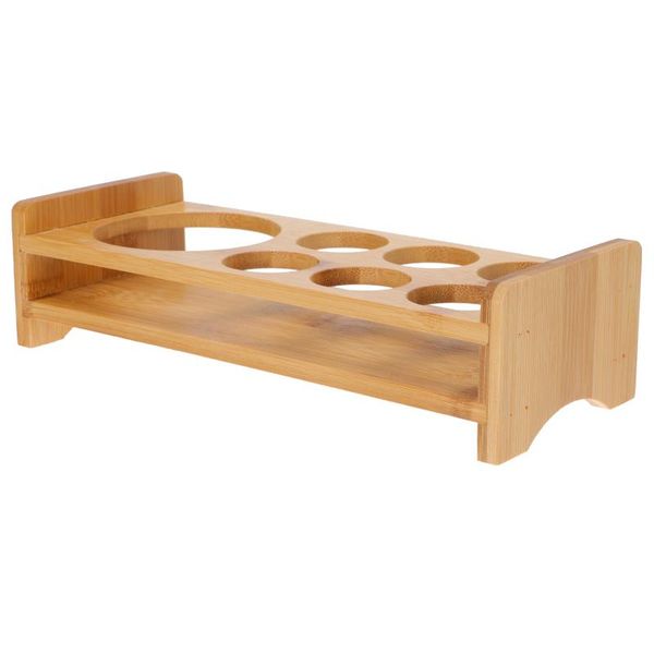 cups & saucers 1pc bamboo glass storage rack holder adornment
cups & saucers 1pc bamboo glass storage rack holder adornment