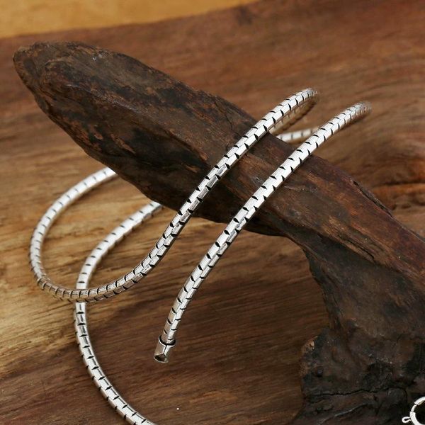 fashion s925 sterling silver retro thai punk style chiang mai handmade 3mm snake bone necklace men and women chains
fashion s925 sterling silver retro thai punk style chiang mai handmade 3mm snake bone necklace men and women chains