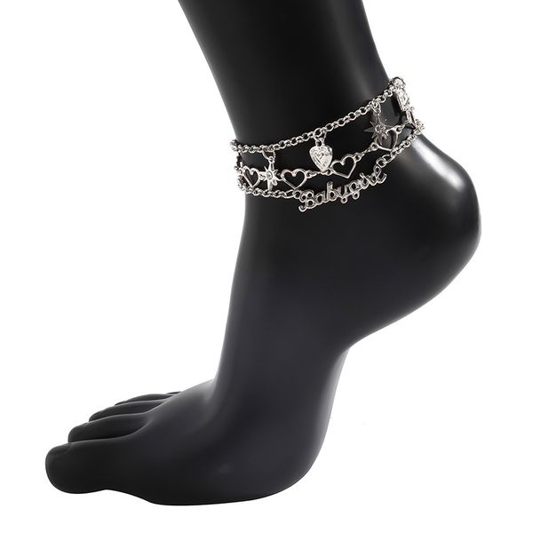 fashion anklets set simple metal beach multi-layer pearl yoga designer hollow love six-pointed star letter combination handmade chain rhines, Red;blue
fashion anklets set simple metal beach multi-layer pearl yoga designer hollow love six-pointed star letter combination handmade chain rhines, Red;blue