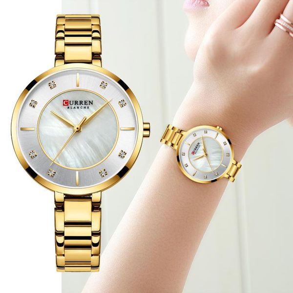 wristwatches curren elegant women fashion dress watch waterproof stainless steel diamond watches blue ladies clock relogio feminine, Slivery;brown
wristwatches curren elegant women fashion dress watch waterproof stainless steel diamond watches blue ladies clock relogio feminine, Slivery;brown