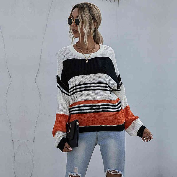 sweater striped new autumn o-neck oversized jumper fashion casual women sweater pullovers ladies, White;black
sweater striped new autumn o-neck oversized jumper fashion casual women sweater pullovers ladies, White;black