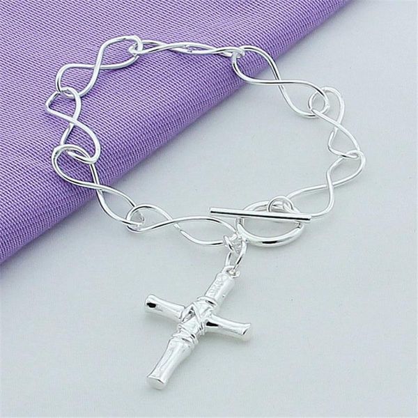 charm bracelets 925 silver color cross to twist figure 8 shape bracelet for men & women jewelry gift, Golden;silver
charm bracelets 925 silver color cross to twist figure 8 shape bracelet for men & women jewelry gift, Golden;silver