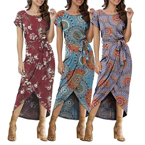 vintage floral maxi boho dresses elegant beach sash v-neck split print tunic long summer dress women vestidos#j30, Black;gray
vintage floral maxi boho dresses elegant beach sash v-neck split print tunic long summer dress women vestidos#j30, Black;gray
