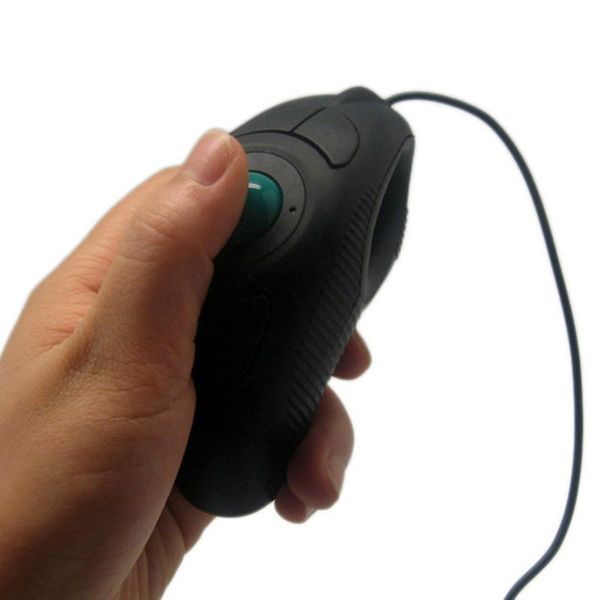 wired usb handheld mouse optical track ball compatible with all of the operating system windows and linux, unix, for mac systems mice