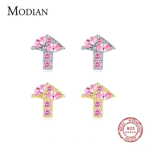 stud modian 100% 925 sterling silver cute tiny pink cz mushroom earrings elegant hypoallergenic ear studs for women fine jewelry, Golden;silver
stud modian 100% 925 sterling silver cute tiny pink cz mushroom earrings elegant hypoallergenic ear studs for women fine jewelry, Golden;silver