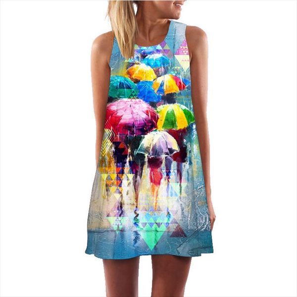 summer casual sleeveless loose womens dresses floral print mini plus size woman clothing vestidos, Black;gray
summer casual sleeveless loose womens dresses floral print mini plus size woman clothing vestidos, Black;gray