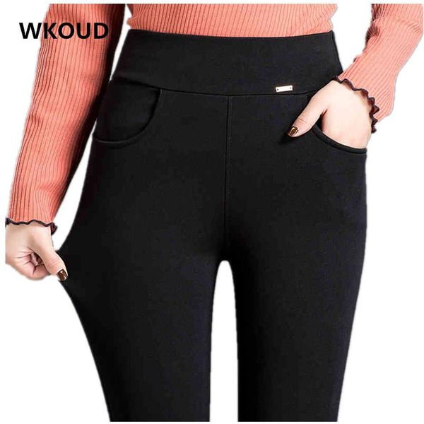 women's pants & capris wkoud 2021 pencil for women black solid full length leggings high waist stretch trousers female casual wear p843, Black;white
women's pants & capris wkoud 2021 pencil for women black solid full length leggings high waist stretch trousers female casual wear p843, Black;white