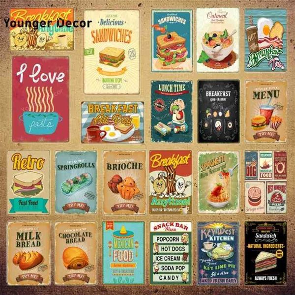 retro fast food breakfast lunch poster home kitchen decor sandwich milk bread wall art painting vintage metal tin signs yi-192
retro fast food breakfast lunch poster home kitchen decor sandwich milk bread wall art painting vintage metal tin signs yi-192